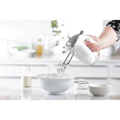 Brentwood Appliances 5 Speed Hand Mixer Plastic in White | 6.7 H x 8.8 W x 22.8 D in | Wayfair KITBTWMIXING
