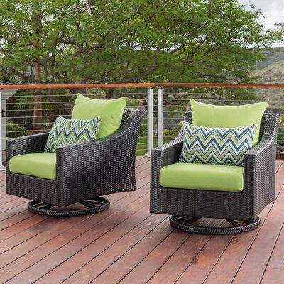 Three Posts™ Northridge Swivel Patio Chair w  Cushions Wicker Rattan in Brown | 32 H x 30 W x 33 D in | Wayfair 51712259CEAD44CFA4D8E8F4F5946499