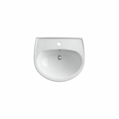 Sterling by Kohler Sacramento Ceramic U-Shaped Pedestal Bathroom Sink w/ Overflow in White | 21.25 W x 18.25 D in | Wayfair 446121-0