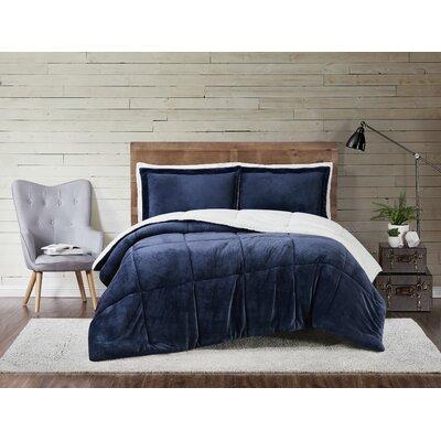 Truly Soft Cuddle Standard Comforter Set Polyester/Polyfill/Cotton in Blue | Queen Comforter + 2 Shams | Wayfair CS3142INFQ-1500