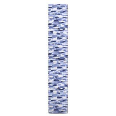 Wade Logan® Kraemer Brush Strokes Abstract Table Runner Polyester in Blue | 16 D in | Wayfair 56C3200205854F3480BC2BB236578D2F