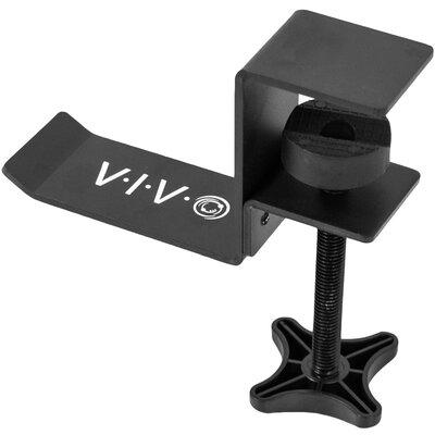 Vivo Clamp-on Headphone Holder Metal in Black, Size 1.8 H x 4.7 W x 5.7 D in | Wayfair MOUNT-HDPH01