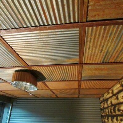 Dakota Tin Colorado 2 ft. x 2 ft. Drop-in Steel Ceiling Tile in Rust in Brown, Size 24.0 W x 0.5 D in | Wayfair CO-2424-R