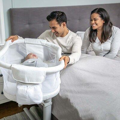 HALO Innovations, Inc. Premier/Pebble Bassinet w/ Bedding Plastic in White, Size 46.65 H x 22.0 W x 33.5 D in | Wayfair 4418