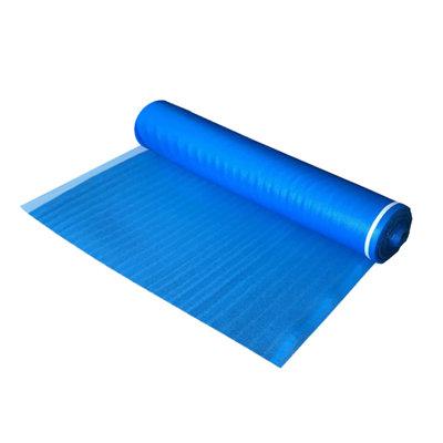Dekorman 2mm Moisture Barrier/Foam Blue EPE Underlayment (100 sq. ft./roll) in Brown | 31 H x 3 W x 0.08 D in | Wayfair 2BF1