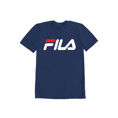 Men's Big & Tall FILA® Short-Sleeve Logo Tee by FILA in Navy (Size 2XL)