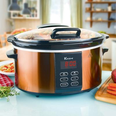 Euro Cuisine Slow Cooker by Euro Cuisine in Copper
