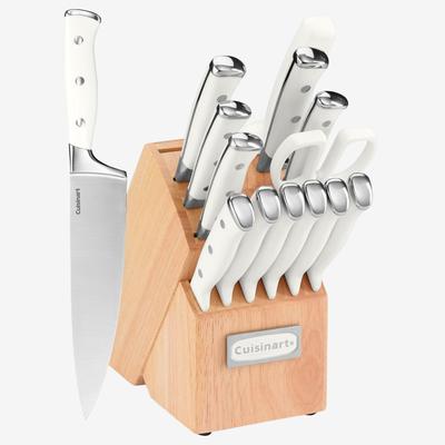 Cuisinart Triple Rivet Collection 15-Pc. Cutlery Block Set by Cuisinart in White