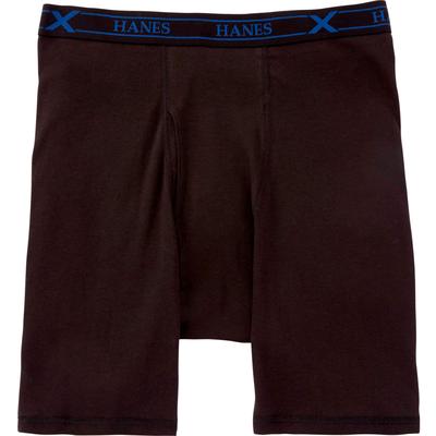 Men's Big & Tall Hanes® X-Temp® Cycling Briefs 3-Pack by Hanes in Black (Size 3XL)