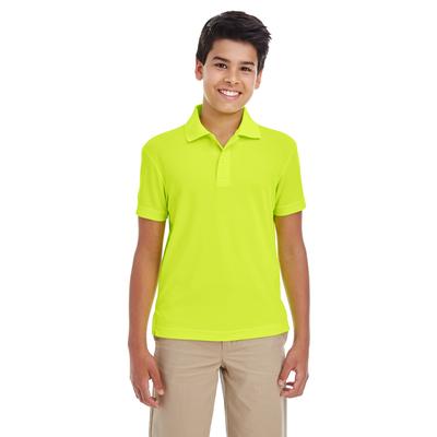 CORE365 88181Y Youth Origin Performance PiquÃ© Polo Shirt in Safety Yellow size XL | Polyester