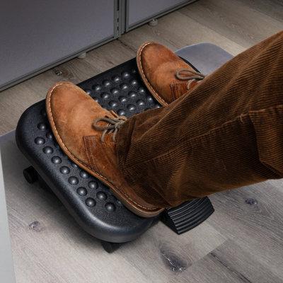 Mind Reader Comfy Adjustable Height Foot Rest | 6.5 H x 18 W x 13.4 D in | Wayfair FTREST-BLK