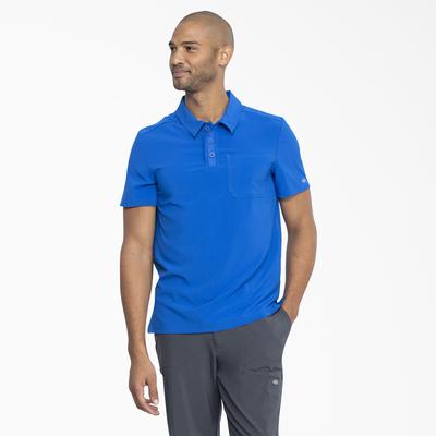 Dickies Men's Eds Essentials Medical Polo Shirt - Royal Blue Size XS (L10595)