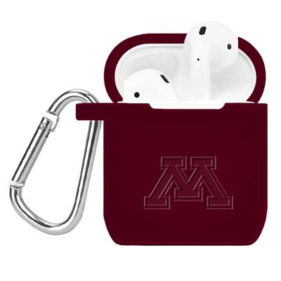 Affinity Bands Maroon Minnesota Golden Gophers Debossed Silicone AirPods Case Cover
