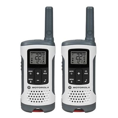 "Motorola T260 Rechargeable 2 Way Radio Pack of 2 White T260"