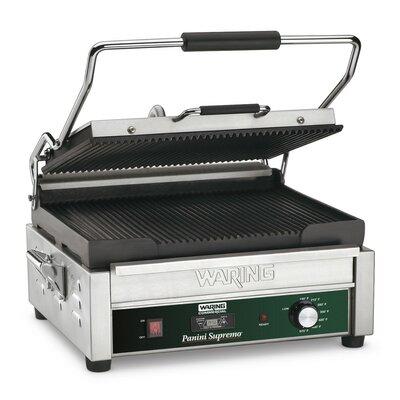 Waring Electric Grill & Panini Press Stainless Steel/Cast Iron in Gray | 23 H x 20.7 D in | Wayfair WPG250T