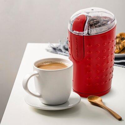 OVENTE One Touch Electric Blade Coffee Grinder Stainless Steel in Red | 7.2 H x 4.4 W x 3.9 D in | Wayfair CG225M