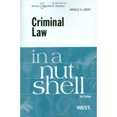 Criminal Law In A Nutshell