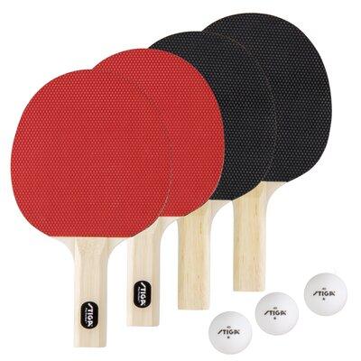 STIGA 4-Player Classic Ping Pong Set Wood in Brown | 1 H x 6 W in | Wayfair T1335