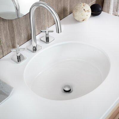 Speakman Westmere White Oval Undermount Bathroom Sink | 6.688 H x 16.5625 D in | Wayfair B-1101-E