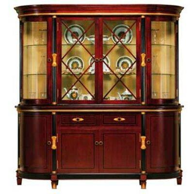 Infinity Furniture Import Gigasso Lighted China Cabinet Wood in Brown Red, Size 86.0 H x 73.0 W x 20.0 D in | Wayfair 85204