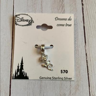 Disney Jewelry | Disney Rose Charm | Color: Silver | Size: Os