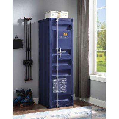 Viv + Rae™ Hubbert 1-Door Wardrobe Armoire Metal in Blue | 67 H x 20 W x 22 D in | Wayfair 177ECD52B668421CA1949281F09E9E1E