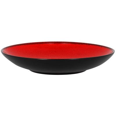 RAK Porcelain FRNNDP23RD Fire 9 1/16" Red Deep Porcelain Coupe Plate - 12/Case