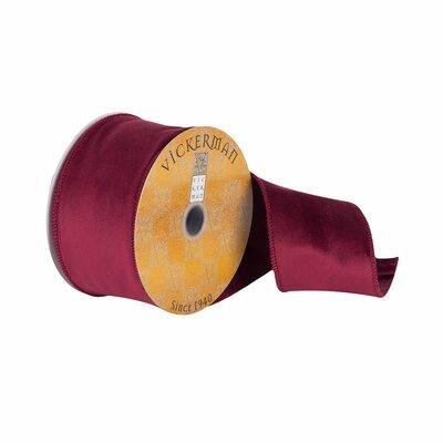 The Holiday Aisle® Soft Woven Dupion Ribbon Fabric in Red | 360 H x 2.5 W x 0.2 D in | Wayfair 20FCB02249ED43EDBEAC07C584061C25