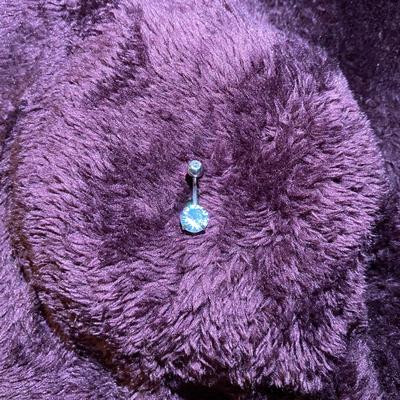 Brandy Melville Jewelry | Diamond Belly Button Ring | Color: Purple | Size: Os