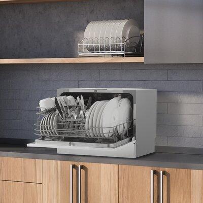 Danby Apartment Size 22" 54 dBA Countertop Digital Control Dishwasher in Gray, Size 19.7 H x 21.6 W x 17.3 D in | Wayfair DDW631SDB
