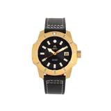 Shield Shaw Diver Watch w/Date - Mens Gold/Black One Size SLDSH106-4