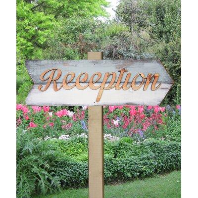 Le Prise™ Guildford Reception Wedding Garden Sign Wood in Brown | 24 H x 7 W x 0.5 D in | Wayfair 51C28B1E19CE4C329C0387BB25ABD029