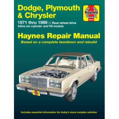 Dodge, Plymouth & Chrysler Rear-Wheel Drive 1971-89