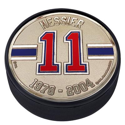 Mark Messier New York Rangers Medallion Legends Collection Puck