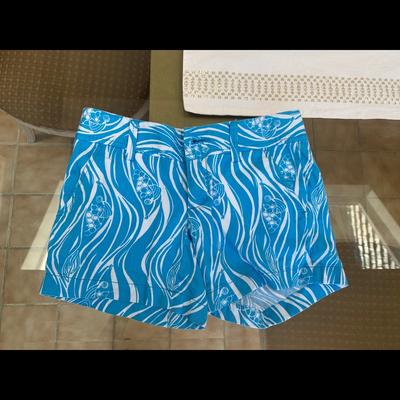 Lilly Pulitzer Shorts | Blue And White 5” Lilly Pulitzer Shorts | Color: Blue/White | Size: 000