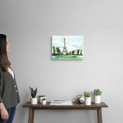 Red Barrel Studio® Eiffel Tower, Paris by Eleanor Doughty - Painting Print on Canvas Canvas | 12 H x 16 W x 1.25 D in | Wayfair