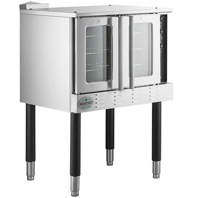 Main Street Equipment CG1-N Single Deck Full Size Natural Gas Convection Oven with Legs - 54,000 BTU