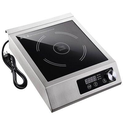 WeChef Induction Hot Plate Stainless Steel in Gray, Size 4.13 H x 16.46 W x 12.87 D in | Wayfair 26ICB003-A80-06