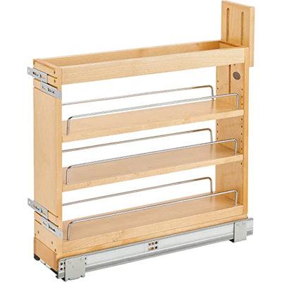 Rev-A-Shelf Door/Drawer Base Cabinet Organizer Soft-Close Wood in Brown | 5.92
