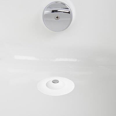 Umbra Flex Chain & Stopper Pop-Up Tub Drain in White | 1.25 H x 3.5 W x 3.5 D in | Wayfair 023464-660