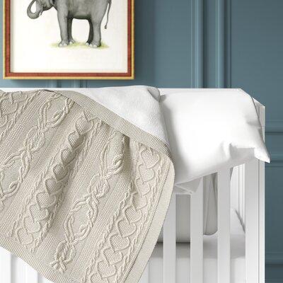 Greyleigh™ Baby & Kids Sloane Baby Blanket, Wool in White | 40 H x 34 W x 1 D in | Wayfair FFCB32333A934BB6B2C46FEF52175331
