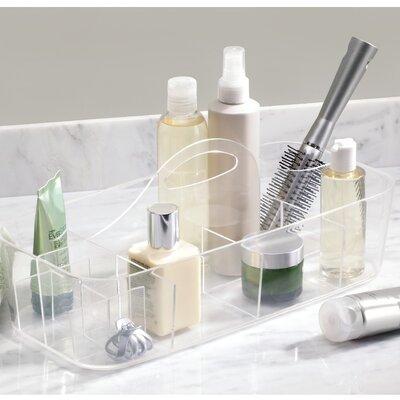 InterDesign Clarity Bath Tote Cosmetic Organizer Plastic | 5.75 H x 14.5 W x 7 D in | Wayfair 39780