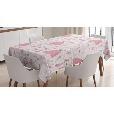 East Urban Home Princess Tablecloth, Pattern w/ Accessories Of Princess Mystic Candles Bouquet Dress Shows | 52 D in | Wayfair