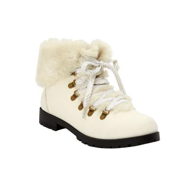 Extra Wide Width Women's The Arctic Bootie by Comfortview in White Gold Multi (Size 11 WW)