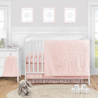 Sweet Jojo Designs Bohemian 4 Piece Crib Bedding Set Cotton in White/Brown | Wayfair Bohemian-PK-Crib-4