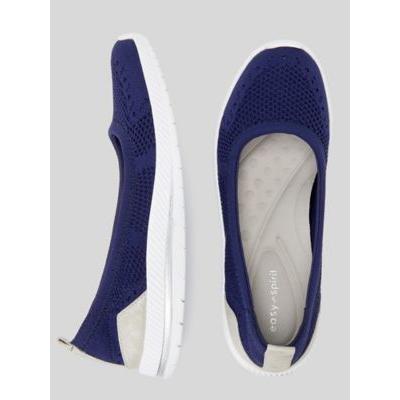 Women's Easy Spirit Glitz Slip-On Sneaker, Dark Blue 7.5 M Medium