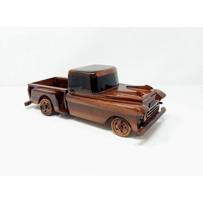 Winston Porter Trinette Wooden 57 Chevy Stepside Model Wood in Brown/Gray | 5 H x 13 W x 5 D in | Wayfair EDA14DD71D5549948F27A9FDA5D2B0C7