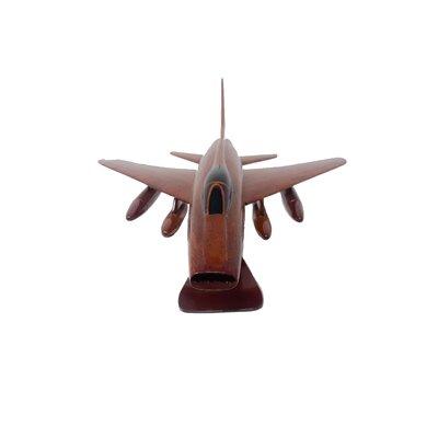 Winston Porter Momar F-100 Airplane Model Wood in Brown/Gray | 8 H x 17 W x 13 D in | Wayfair C736D8771A8C474F81EFDD34017F0541