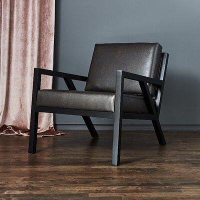 Lounge Chair - Gus* Modern Truss Lounge Chair Faux Leather in Black | 30 H x 26.5 W x 31 D in | Wayfair ECCHTRUS-veglic-ab