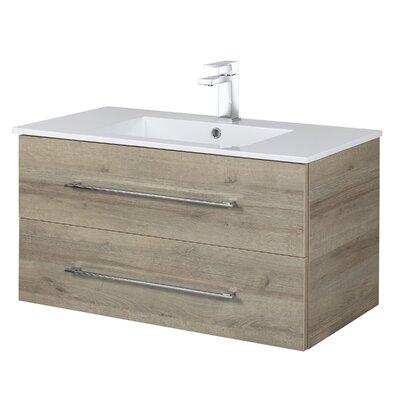 Greyleigh™ Kato 36" Single Bathroom Vanity Set Wood/Plastic in Gray | 19 H x 36 W x 20 D in | Wayfair F2F61B24CF974B9696D9B0B8588F6655
